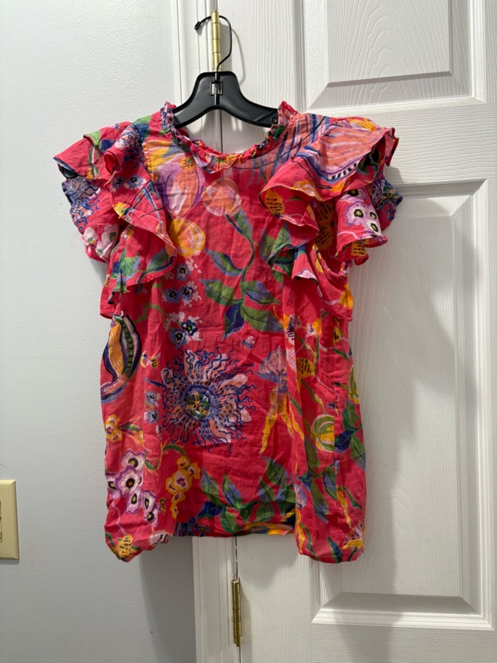 Banjanan Anthropologie Flutter Sleeve Top Size XS